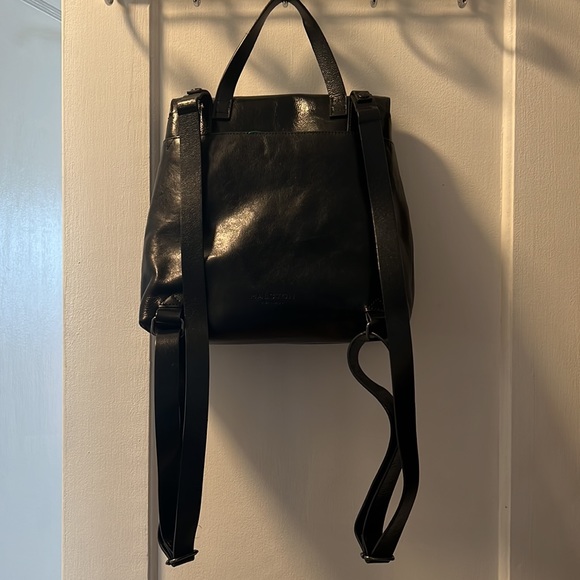 Halston Heritage | Bags | Halston Heritage Black Leather Bag Backpack ...